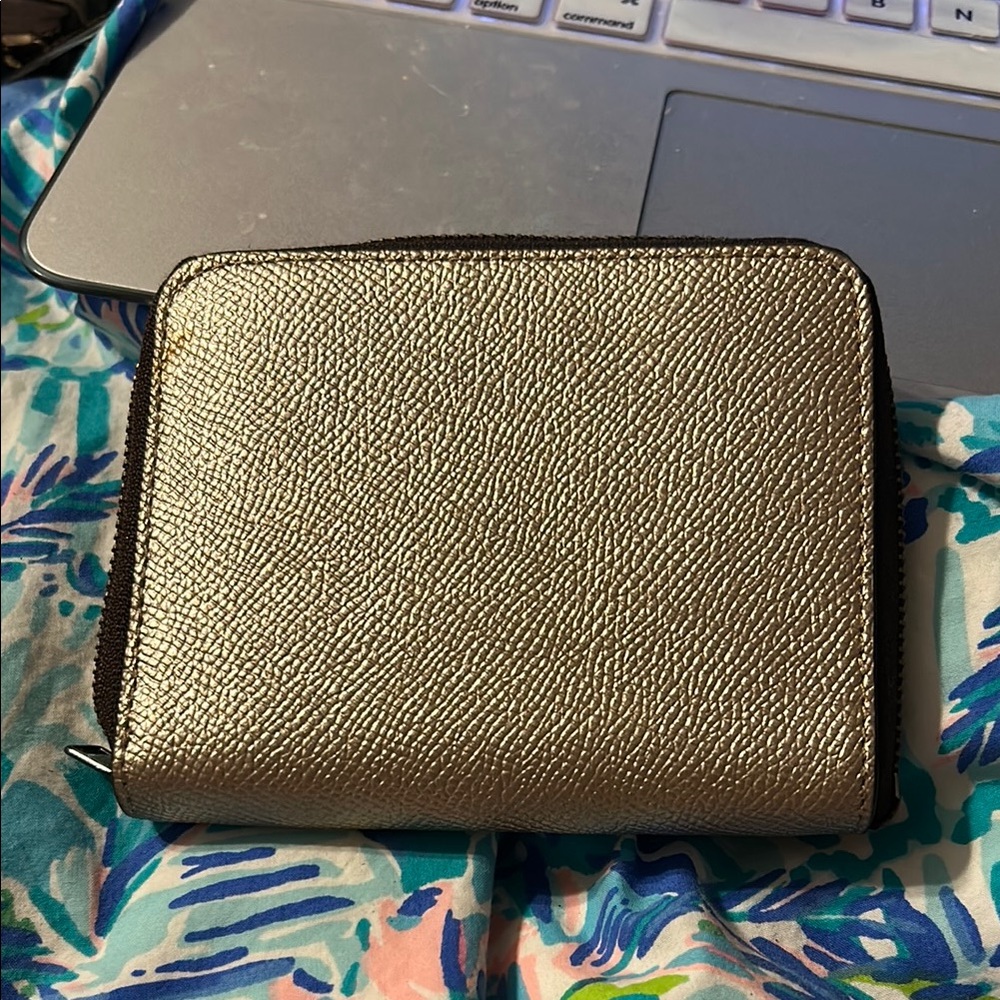 Coach Shimmering Silver Wallet - Picture 2 of 3